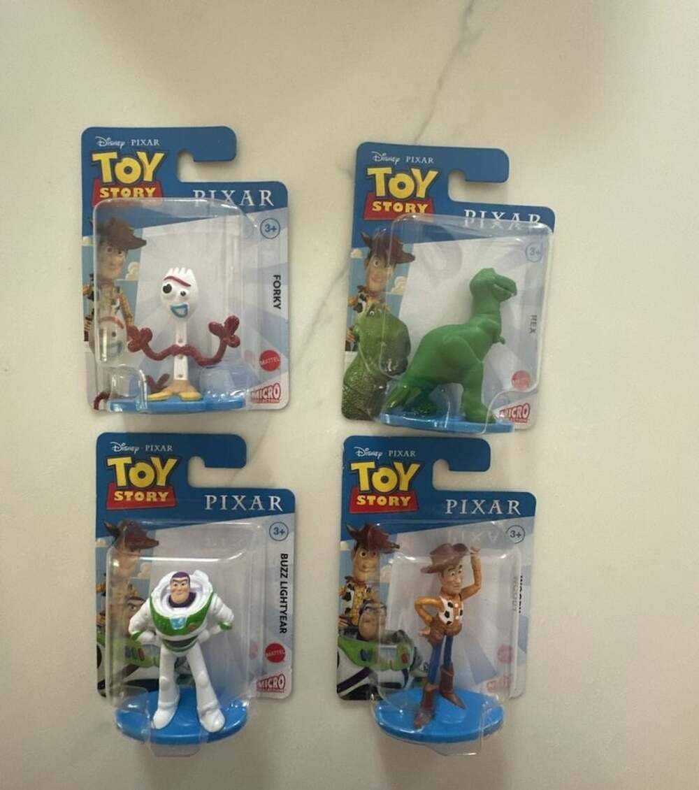 Mattel Disney Pixar Toy Story 2024 Micro Collection Set of 4 Mini Figures Forky+